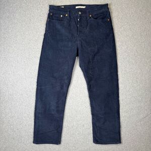 Levis Womens Size 30 Wedgie Straight Button Fly Corduroy Pants Blue 5 Pocket